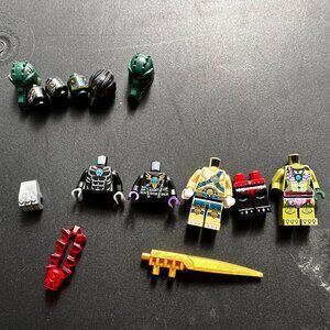 Lego Legends of Chima Discontinued Lot Masks Minifigs Weapons